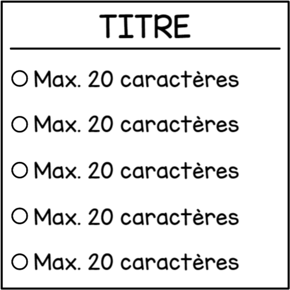 Checklist - 5 spaces (bespoke)