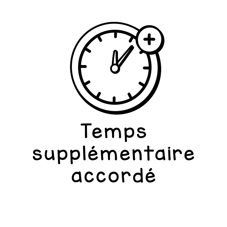 Temps supplémentaire accordé