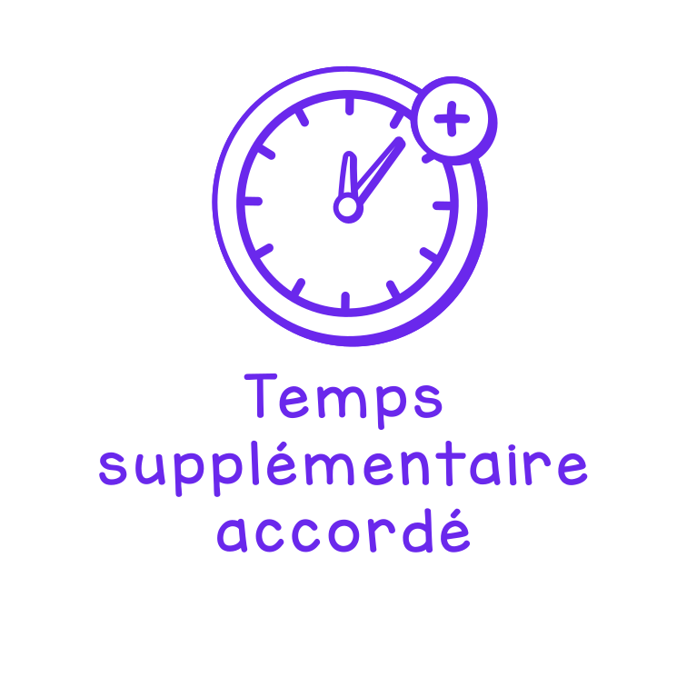 Temps supplémentaire accordé