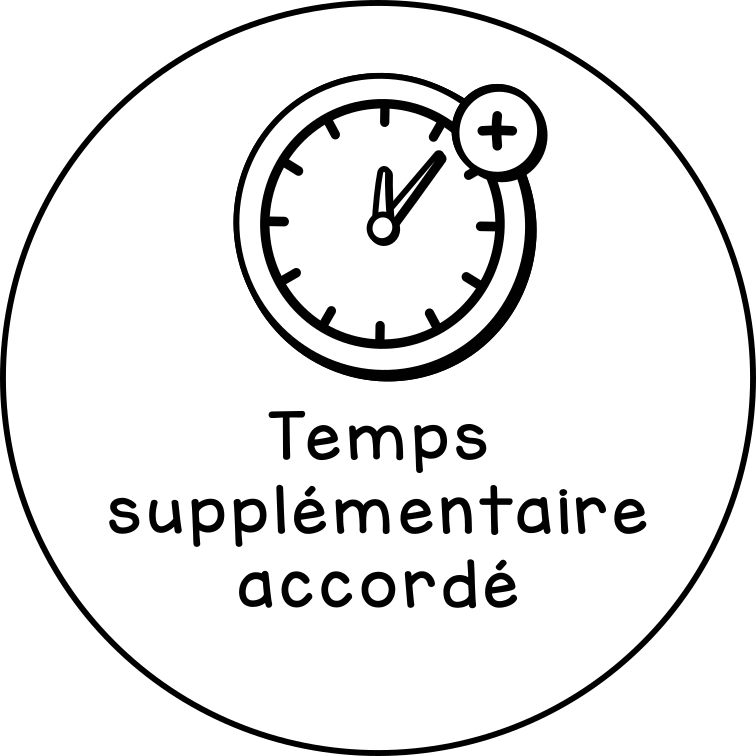 Temps supplémentaire accordé