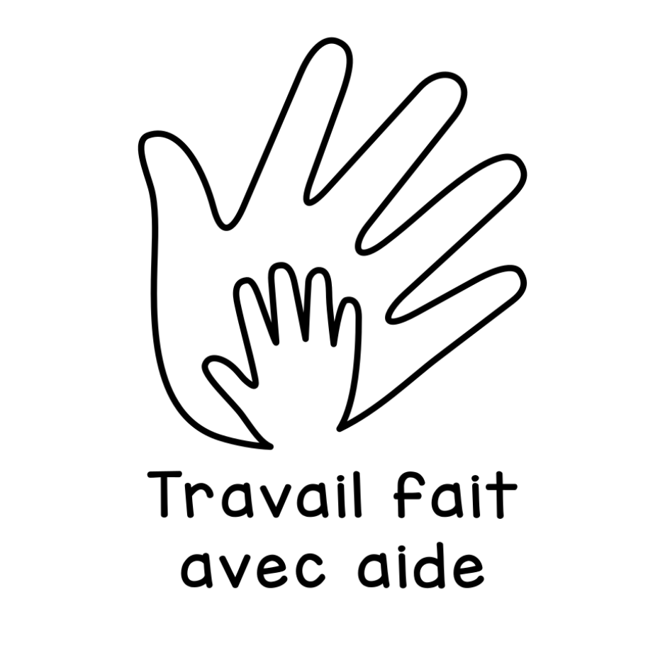 Travail fait avec aide