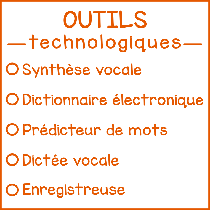 Outils technologiques (à cocher)