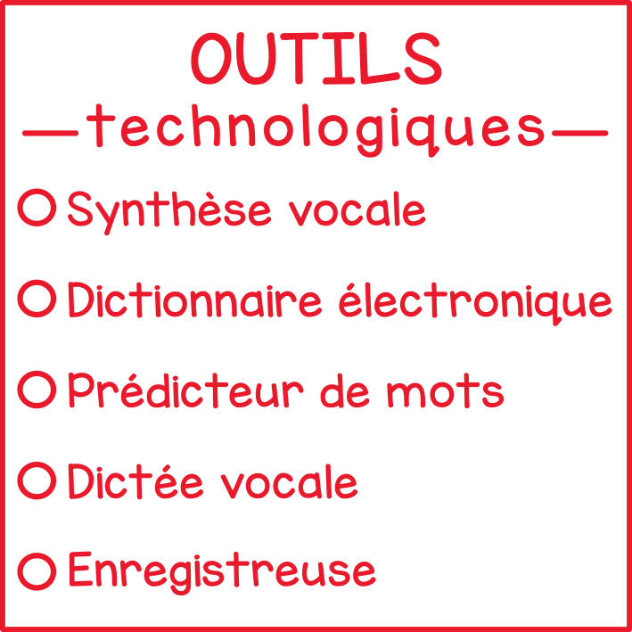 Outils technologiques (à cocher)