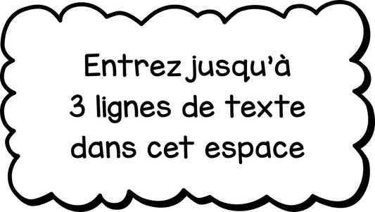 Bordure décorative (message sur mesure)
