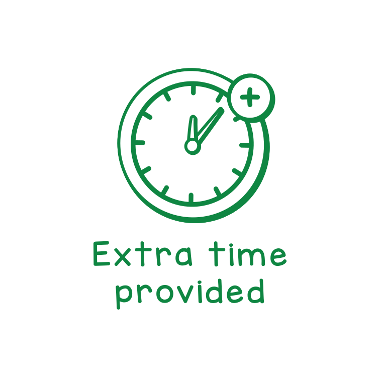 Extra time provided
