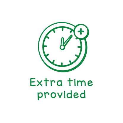 Extra time provided