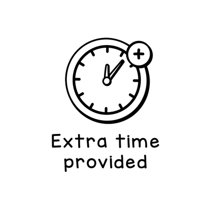 Extra time provided