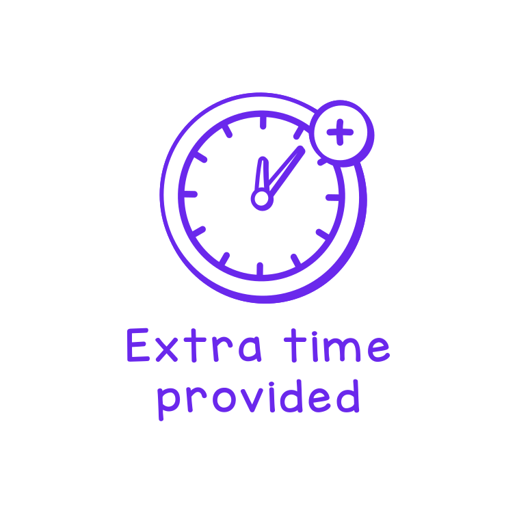 Extra time provided
