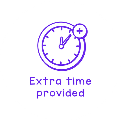 Extra time provided