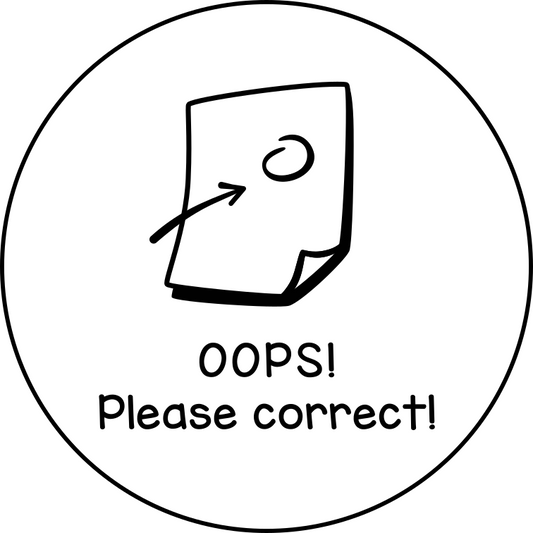 Oops! Please correct!