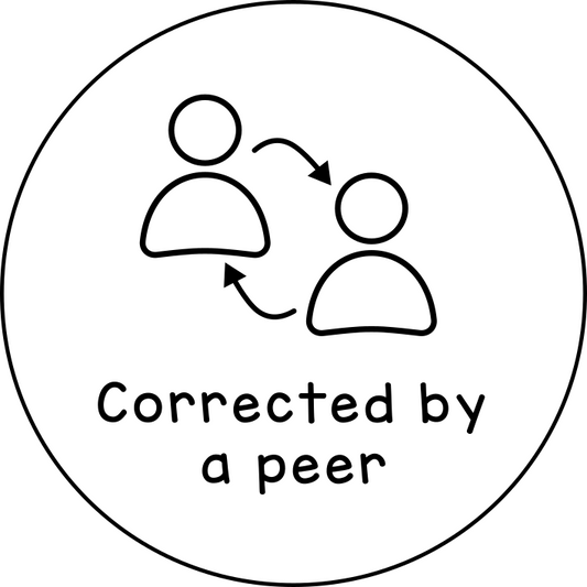 Corrected by a peer