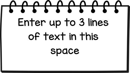Spiral Notebook Paper (bespoke message)