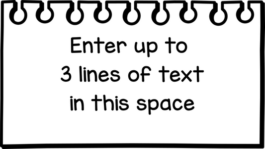 Notebook Paper (bespoke message)