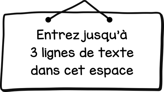 Panneau (message sur mesure)