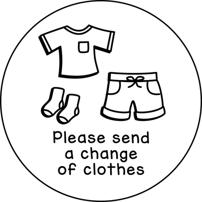 Please send a change of clothes