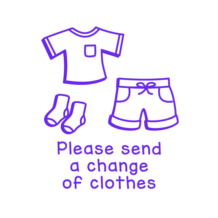 Please send a change of clothes