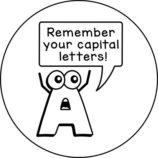 Remember your capital letters!