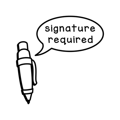 Signature required