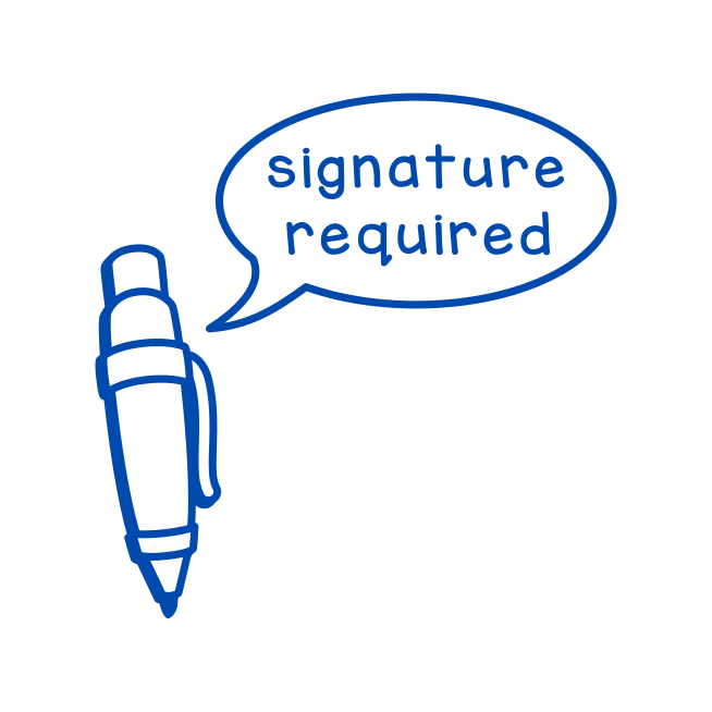 Signature required