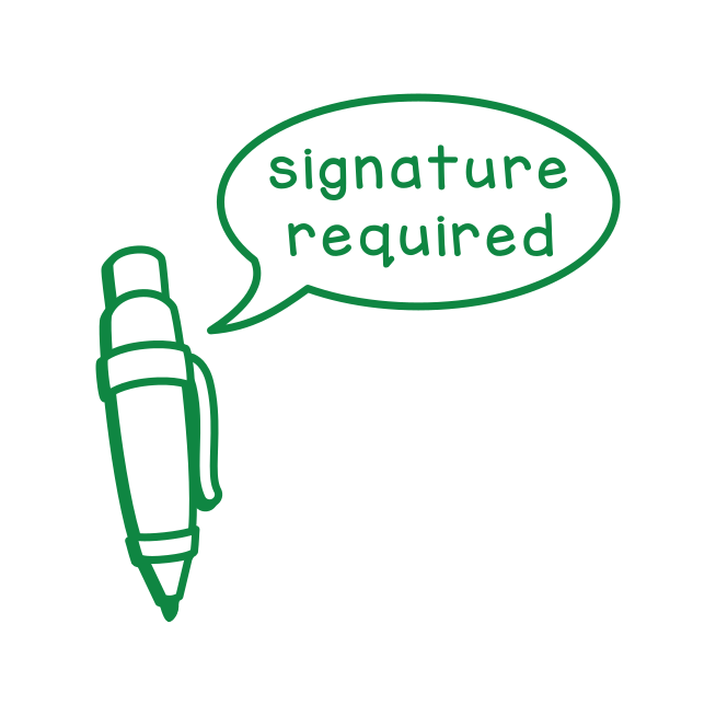 Signature required
