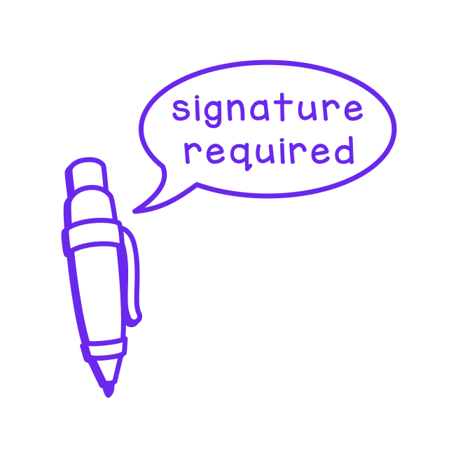 Signature required