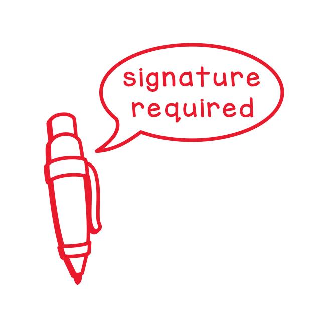 Signature required