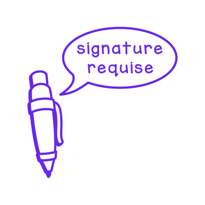 Signature requise (ronde)