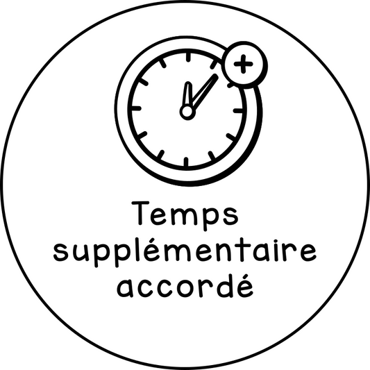 Temps supplémentaire accordé
