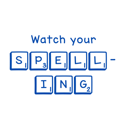 Watch your spelling