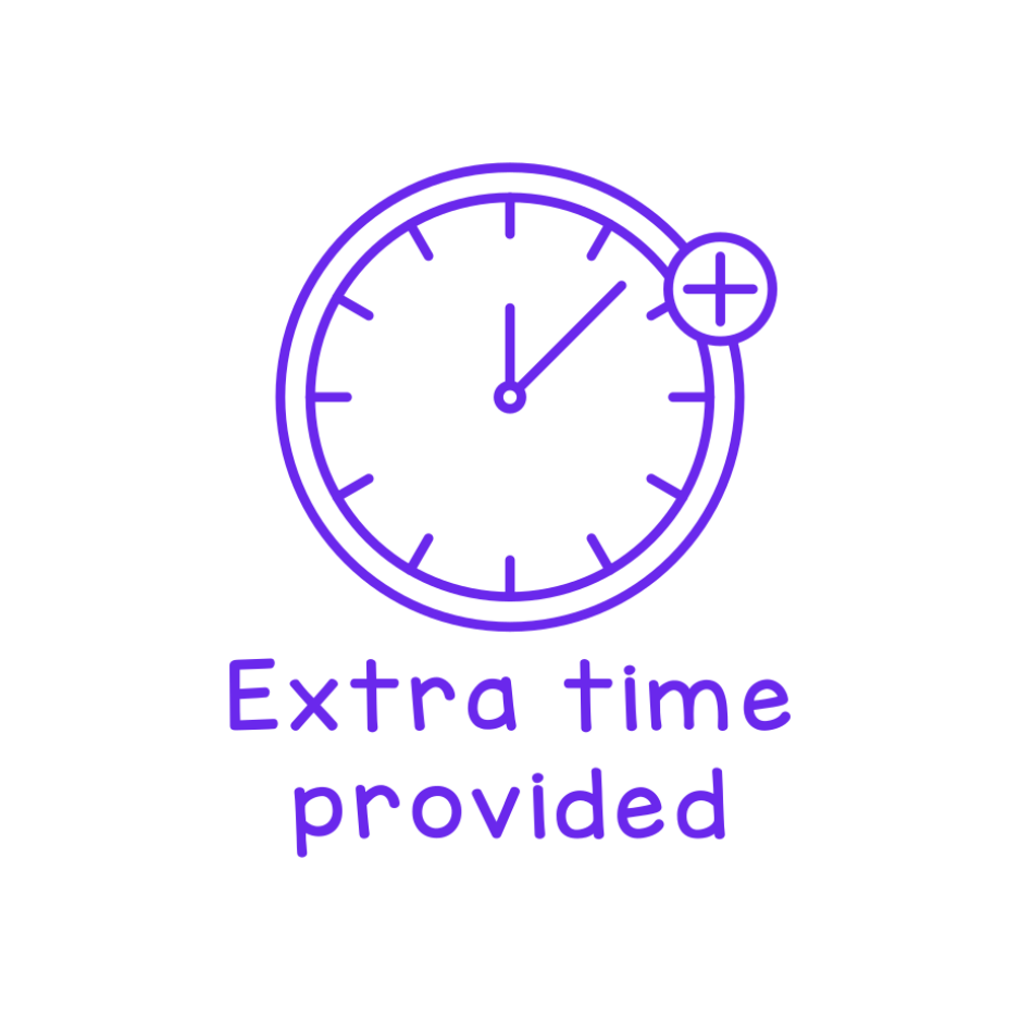 Extra time provided – Dans ma classe