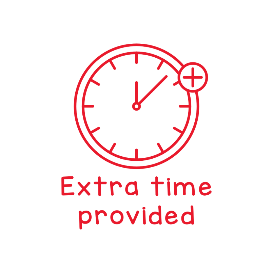 Extra time provided – Dans ma classe