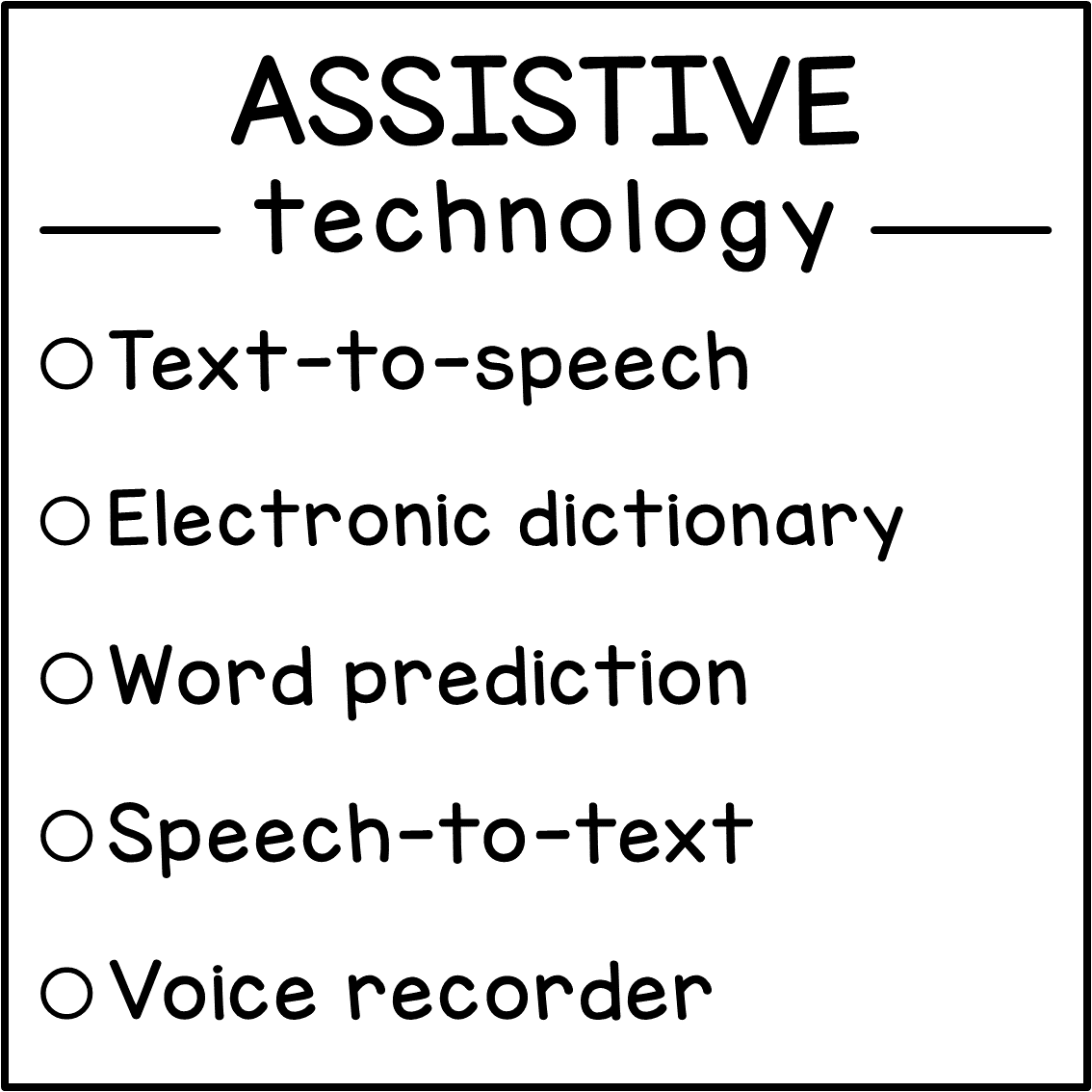 Assistive technology (checklist)