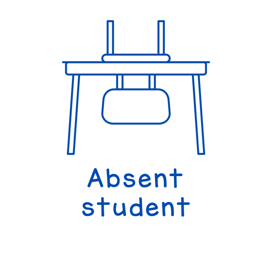 Absent Example Image Absent student – Dans ma classe