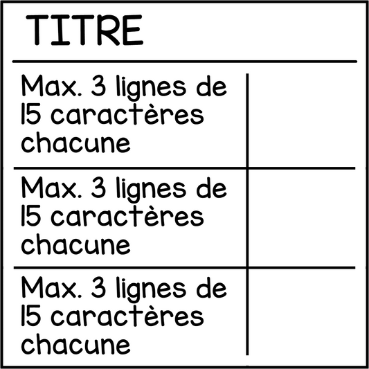 Rubric - 3 spaces (bespoke)