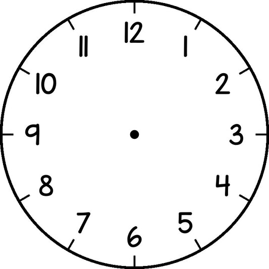 Horloge analogique (avec numéros)