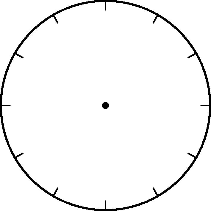 Horloge analogique (sans numéros)