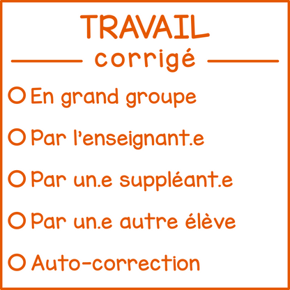 Travail corrigé par... (à cocher)